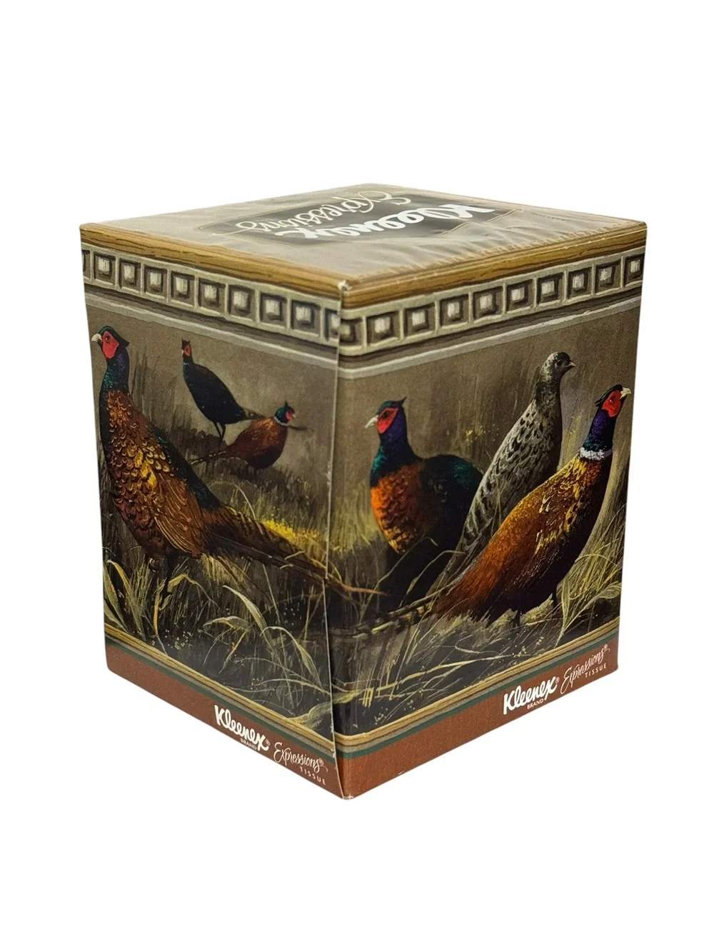 Vintage Kleenex Expressions PHEASANTS Facial Tissues 85 2-Ply Box NEW Sealed